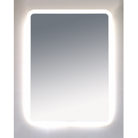  Misty 3 Неон - Зеркало LED 600х800 сенсор на корпусе (с круглыми углами) - П-Нео060080-3ПРСНККУ