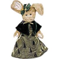 Классическая игрушка Bearington Зайка в зеленом платье с манишкой (36 см) [986049]