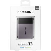 Внешний накопитель Samsung Portable SSD T3 500GB [MU-PT500B]