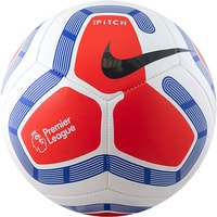 Футбольный мяч Nike Pitch Premier League SC3569-101 (5 размер, белый/красный/синий)