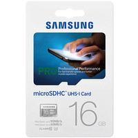 Карта памяти Samsung Pro microSDHC UHS-I U3 Class 10 16GB (MB-MG16EA)