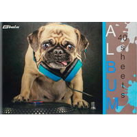 Альбом для рисования BALU Собака. Pug and music BL-4081 (40 л)