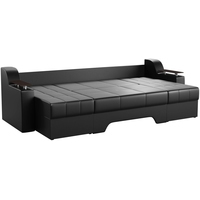 П-образный диван Mebelico Сенатор 59361 (экокожа, черный)
