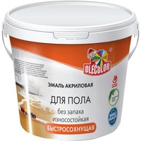 Эмаль Olecolor Акриловая для пола 1 кг (красно-коричневый)