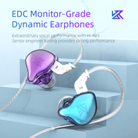 Наушники KZ Acoustics EDC (без микрофона, фиолетовый/голубой)