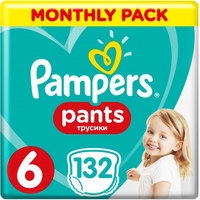 Трусики-подгузники Pampers Pants 6 Monthly Pack (132 шт)