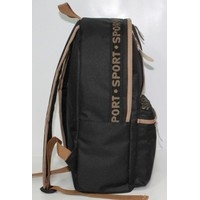 Городской рюкзак Rise М-358 (черный/коричневый)