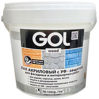 Лак GOL Wood Акриловый с УФ-защитой 0.9 кг (полуматовый)