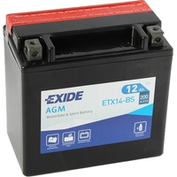 Мотоциклетный аккумулятор Exide ETX14-BS (12 А·ч)