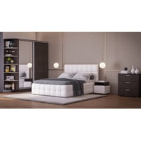 Кровать Craftmebel Boss 200x160 (с ПМ, экокожа, eco white)