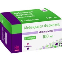 Препарат для лечения заболеваний ЖКТ Фармлэнд Мебендазол, 100 мг, 6 табл.