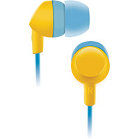 Наушники BBK EP-1420S (голубой/желтый)