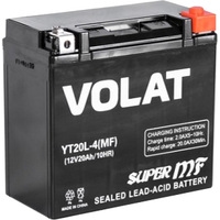 Мотоциклетный аккумулятор VOLAT YT20L-4 (20 А·ч)