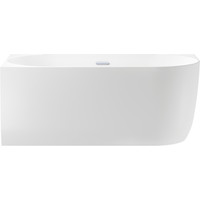 Ванна Wellsee Belle Spa 150x75 235701001 (пристенная ванна (левая) белый глянец, экран, каркас, сифон-автомат хром)
