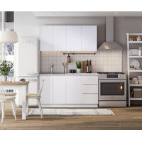 Готовая кухня Артём-Мебель Мэри СН-114 ДСП 1.4м (белый)