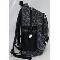 Школьный рюкзак Rise М-342 (черный/белый)