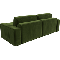 Угловой диван Лига диванов Прага классик правый (микровельвет, зеленый)