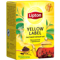 Черный чай Lipton Yellow Label черный 180 г