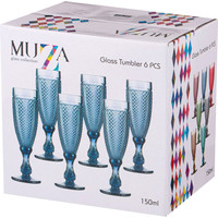 Набор бокалов для шампанского Lefard Muza Color Гранат 781-215