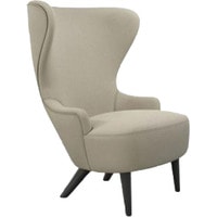 Интерьерное кресло Tom Dixon Wingback Micro Chair BL Fabric A (бежевый/черный) в Пинске