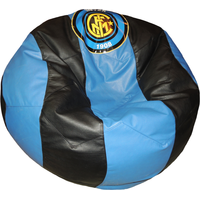 Кресло-мешок Bagland Интер-Милан XL (кожзам Бизон-4/кожзам бизон-17)