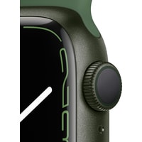 Умные часы Apple Watch Series 7 41 мм (зеленый/зеленый клевер спортивный)