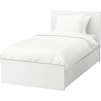 Кровать Ikea Мальм 200x90 (2 ящика, белый, Лонсет) 592.109.87