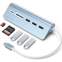 USB-хаб  Satechi USB-C Combo Hub ST-TCHCRB (голубой)