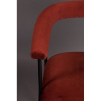Интерьерное кресло Dutchbone Haily (красный/черный) в Солигорске