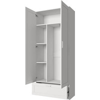 Шкаф распашной Anrex Skagen 2D1S 90x42.2x210 (белый)