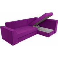 Угловой диван Лига диванов Пауэр 100207 (фиолетовый)