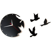Настенные часы MALK Птицы [1107]