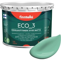 Краска Finntella Eco 3 Wash and Clean Viilea F-08-1-3-LG92 2.7 л (св.-бирюзовый)
