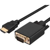 Кабель USBTOP HDMI - VGA (3 м, черный)
