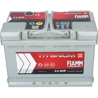 Автомобильный аккумулятор FIAMM Titanium Pro (80 А·ч)