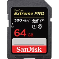 Карта памяти SanDisk Extreme PRO SDXC SDSDXDK-064G-GN4IN 64GB