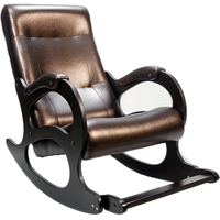 Кресло-качалка Бастион 2 с подножкой (темно-коричневый) в Барановичах