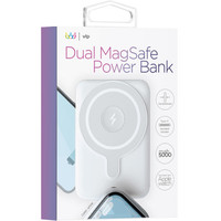 Внешний аккумулятор VLP Dual MagSafe Power Bank (белый)