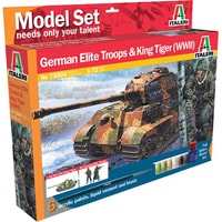 Сборная модель Italeri 73004 King Tiger + German Infantry