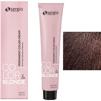 Крем-краска для волос Sergio Professional Color&Blonde 6.4 темно-русый медный