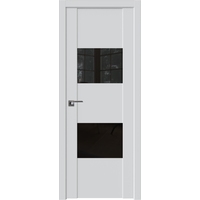 Межкомнатная дверь ProfilDoors 21U R 80x200 (аляска, стекло черный лак)