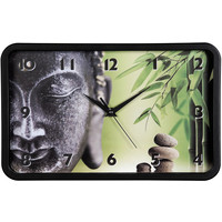 Настенные часы Hama Buddha Bamboo (черный) [00136206]