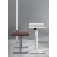 Стол для работы стоя ErgoSmart Electric Desk Compact 1360x800x36 мм (альпийский белый/белый)