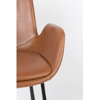 Интерьерное кресло Zuiver Brit LL (коричневый/черный) в Лиде
