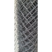 Строительная сетка Сетка-рабица в ПВХ 55х55 2.4мм 1.8x10м (серый)