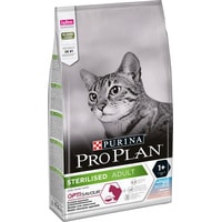Сухой корм для кошек Pro Plan Sterilised Adult OptiSavour с треской и форелью 10 кг