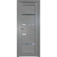 Межкомнатная дверь ProfilDoors 2.09XN L 50x200 (грувд серый, стекло прозрачное)