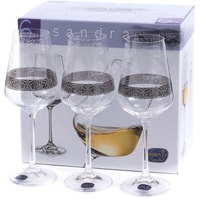 Набор бокалов для вина Bohemia Crystal Sandra 40728/Q9171/250