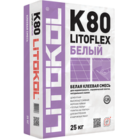 Клей для плитки Litokol Litoflex K80 (25 кг, белый)