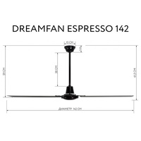 Вентилятор Dreamfan Espresso 142 51142